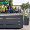 Outdoor Aluminum Daybed Poolside Sunbed Weather Resistant Double Sun Lounger For Villa Resort