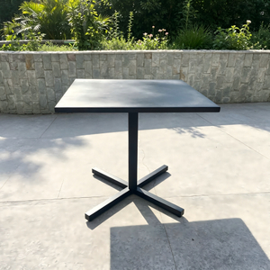 Wholesale Outdoor Dining Table Furniture Durable Aluminum Frame Square Folding Table For Home Patio Restaurant