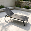 Wholesale Outdoor Sunbed Quality Aluminum Frame Patio Sun Lounger Poolside Chaise Lounge Chair With Waterpfoor Fabric for Villa Resort